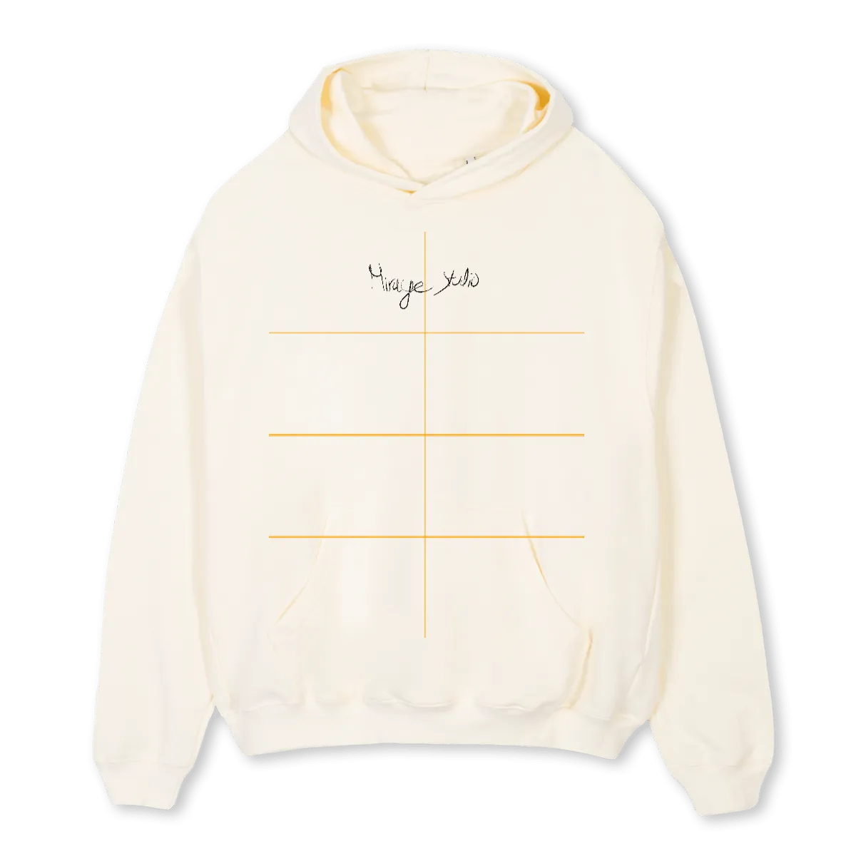 BADLUCK H CREAMITA Cream Oversized Hoodie.