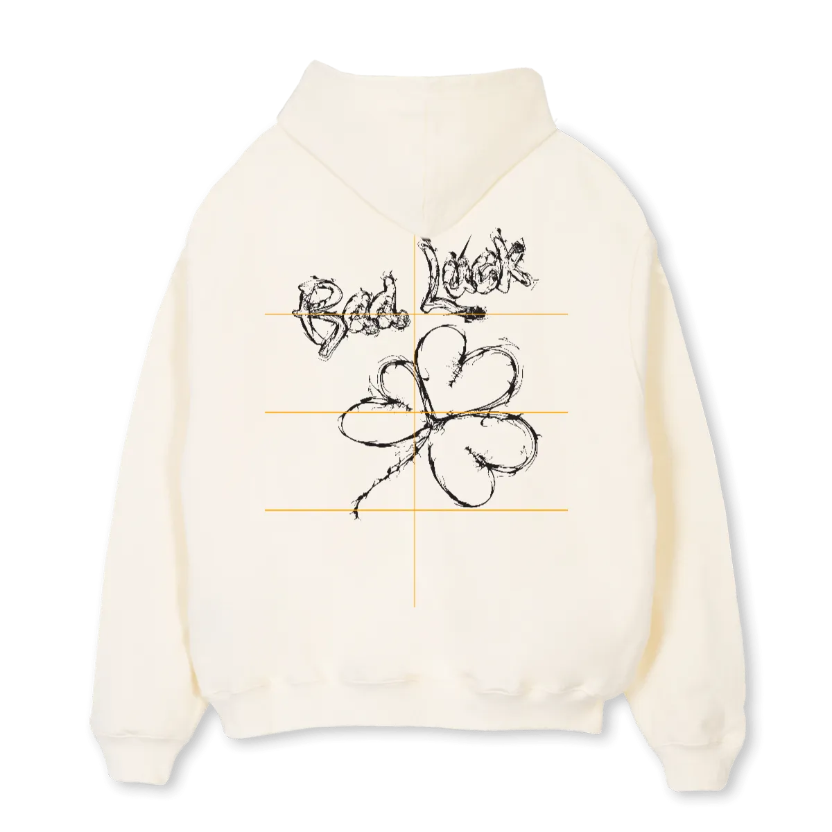 BADLUCK H CREAMITA Cream Oversized Hoodie.