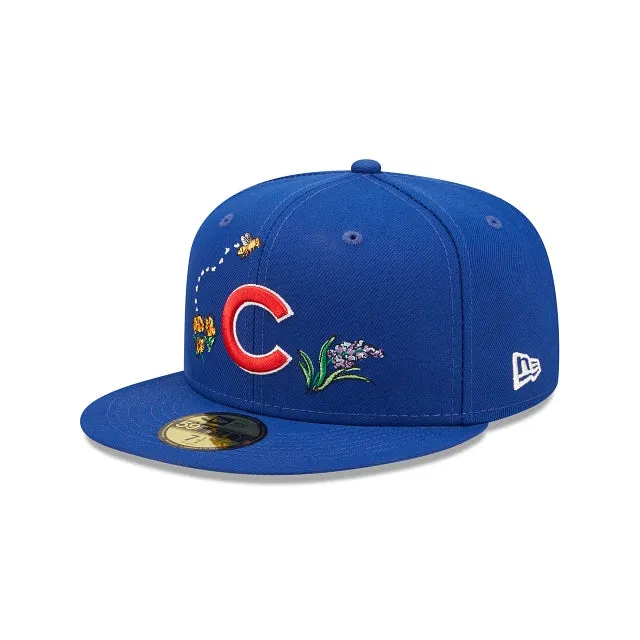 Chicago Cubs Watercolor Floral 59FIFTY Cerrada