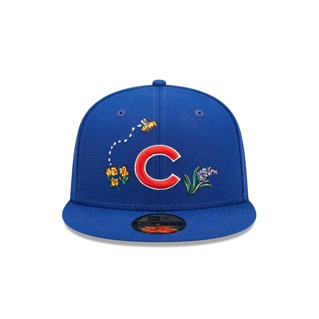 Chicago Cubs Watercolor Floral 59FIFTY Cerrada