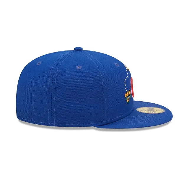 Chicago Cubs Watercolor Floral 59FIFTY Cerrada