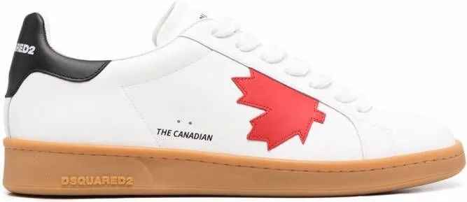 DSQUARED2 logo-print low top sneakers White