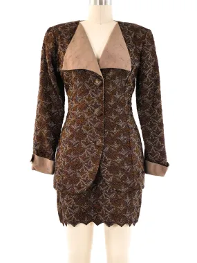Guy Laroche Brocade Skirt Suit