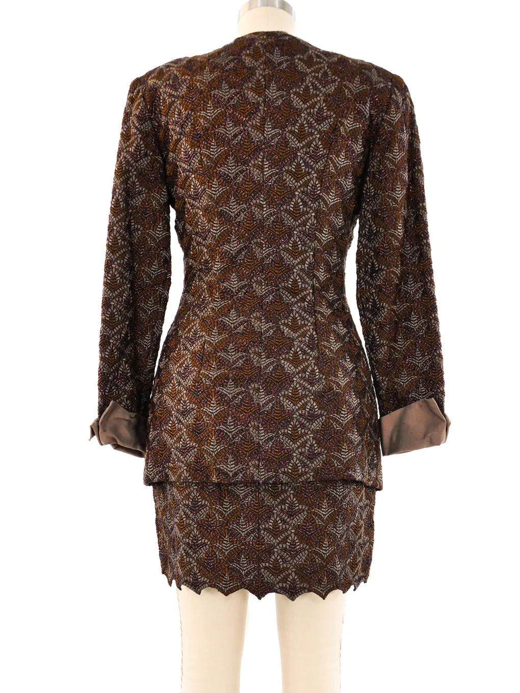 Guy Laroche Brocade Skirt Suit