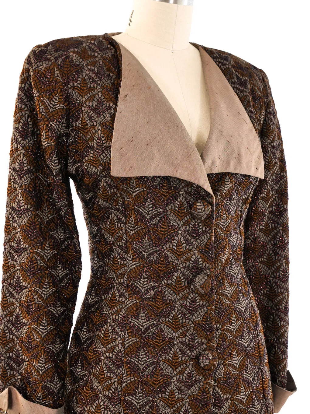 Guy Laroche Brocade Skirt Suit