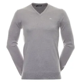 J.Lindeberg Lymann Knitted Golf Sweater Gray Melange - SS24
