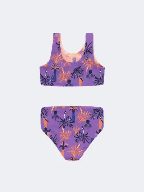 Offcorss Reversible Infant-Girls Beach Bikini Set Purple