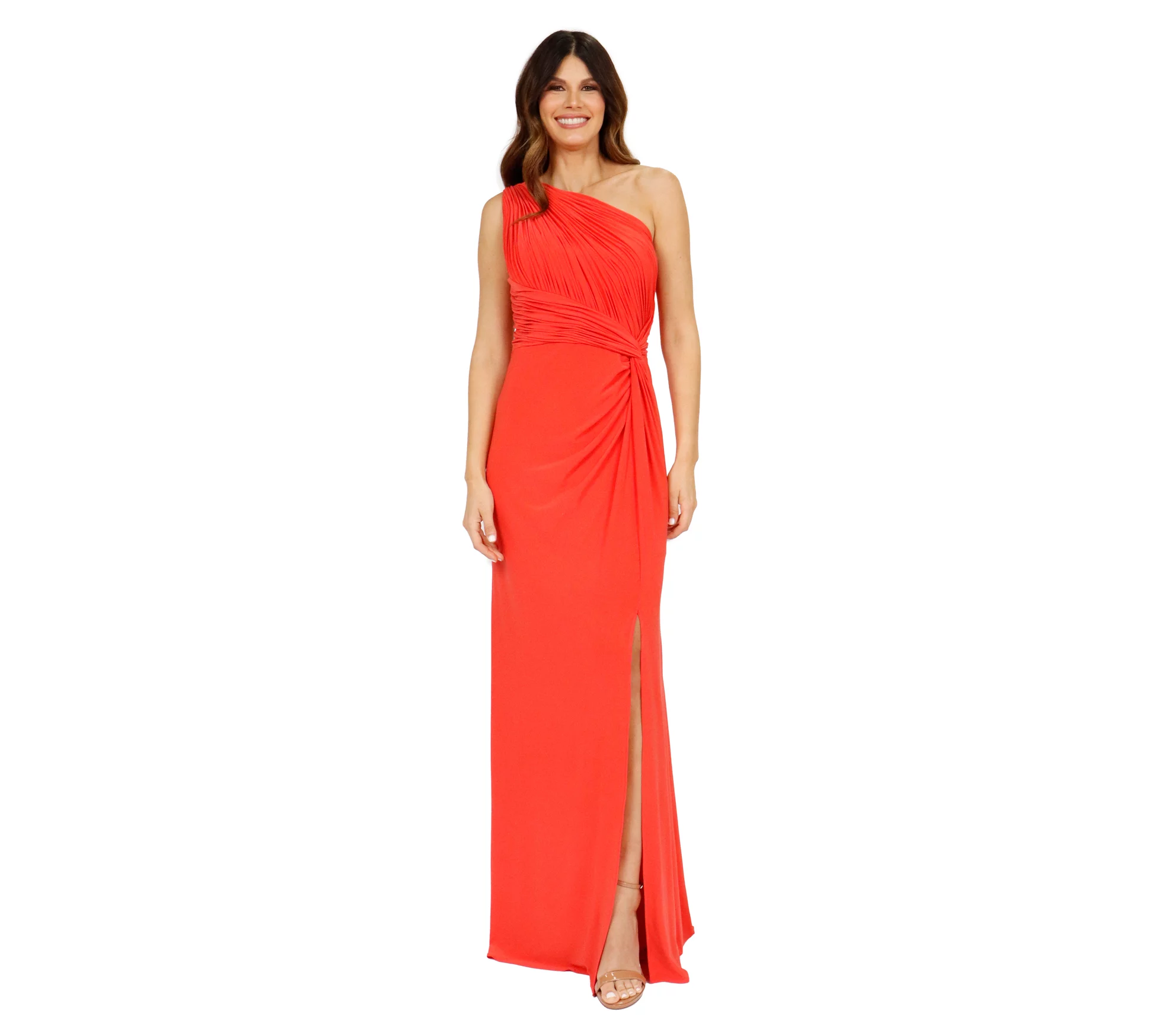 Rene Ruiz Collection One Shoulder Long Dress