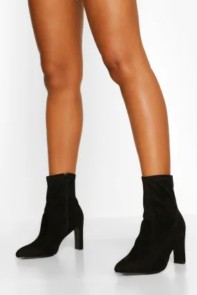 Wide Width Flat Heel Sock Boots